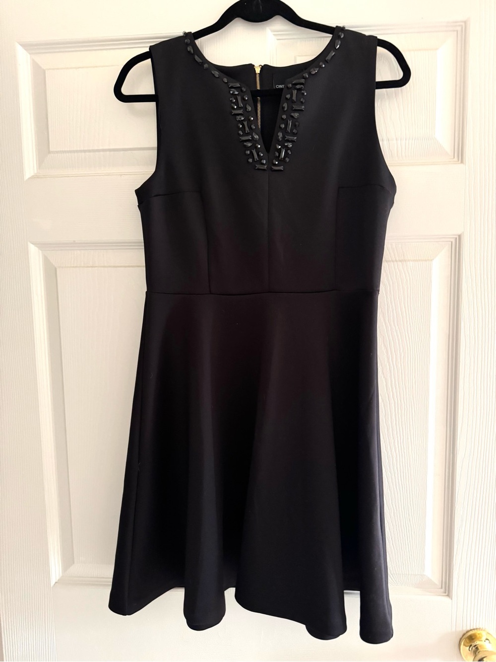 Cynthia Rowley Jeweled Black Dress Size 8